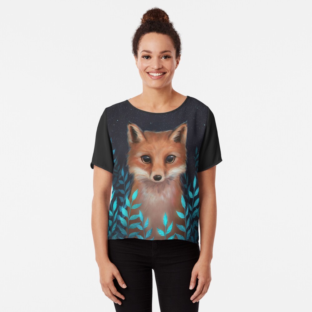 Fox Chiffon Top