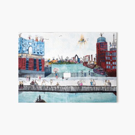 Hamburg, Germany. 2/8 Urban Tableau Art Board Print