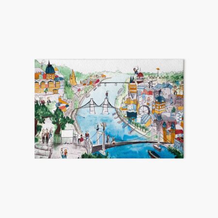 Gellert Hill, Budapest, Hungary. 6/8 Urban Tableau Art Board Print