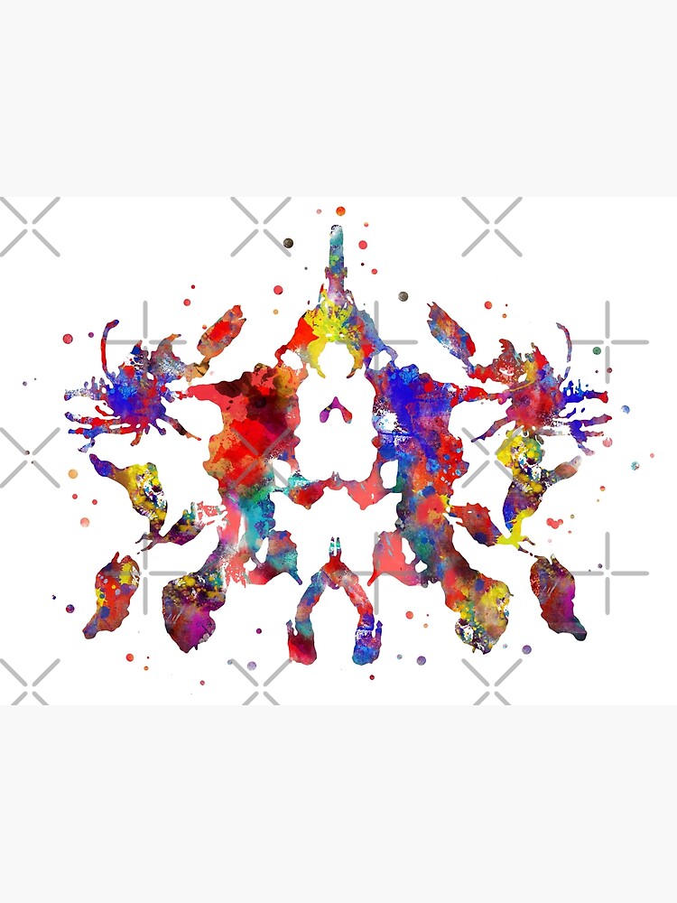 "Rorschach, Aquarell Rorschach, Karte 10" Poster von Rosaliartbook