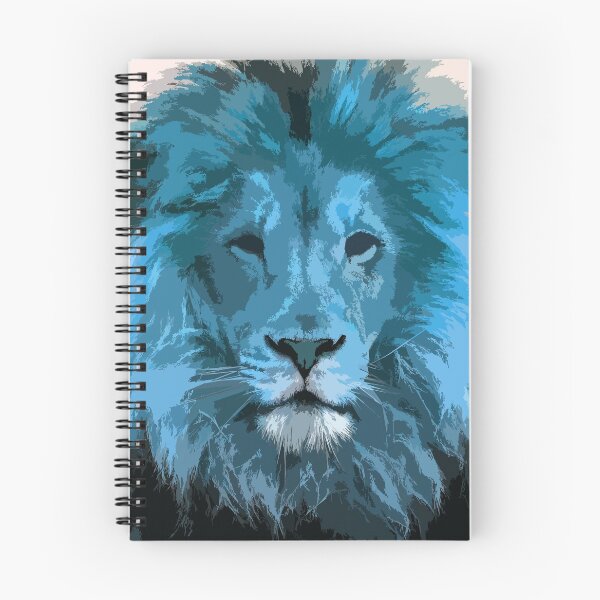 Item preview, Blue lion Leone azzurro designed and sold by AsKartongs.