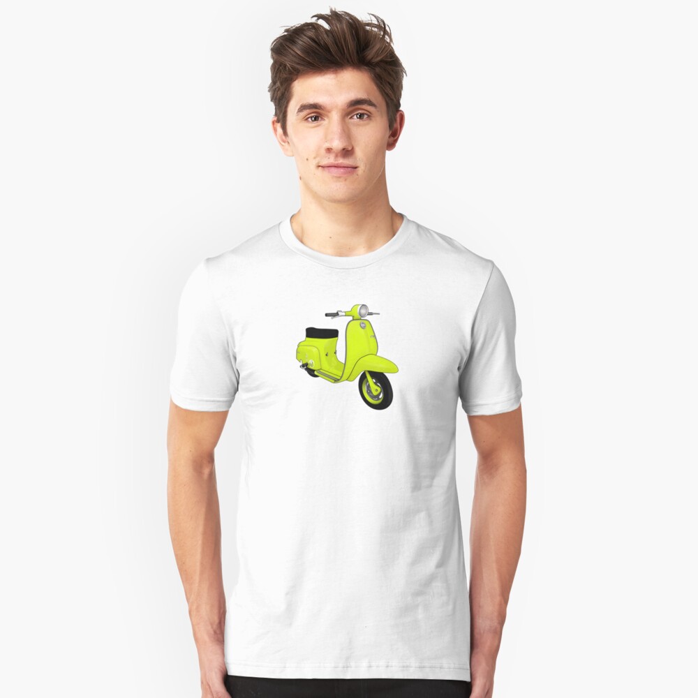 Scooter T-shirts Art: J50 Deluxe Scooter Design Slim Fit T-Shirt