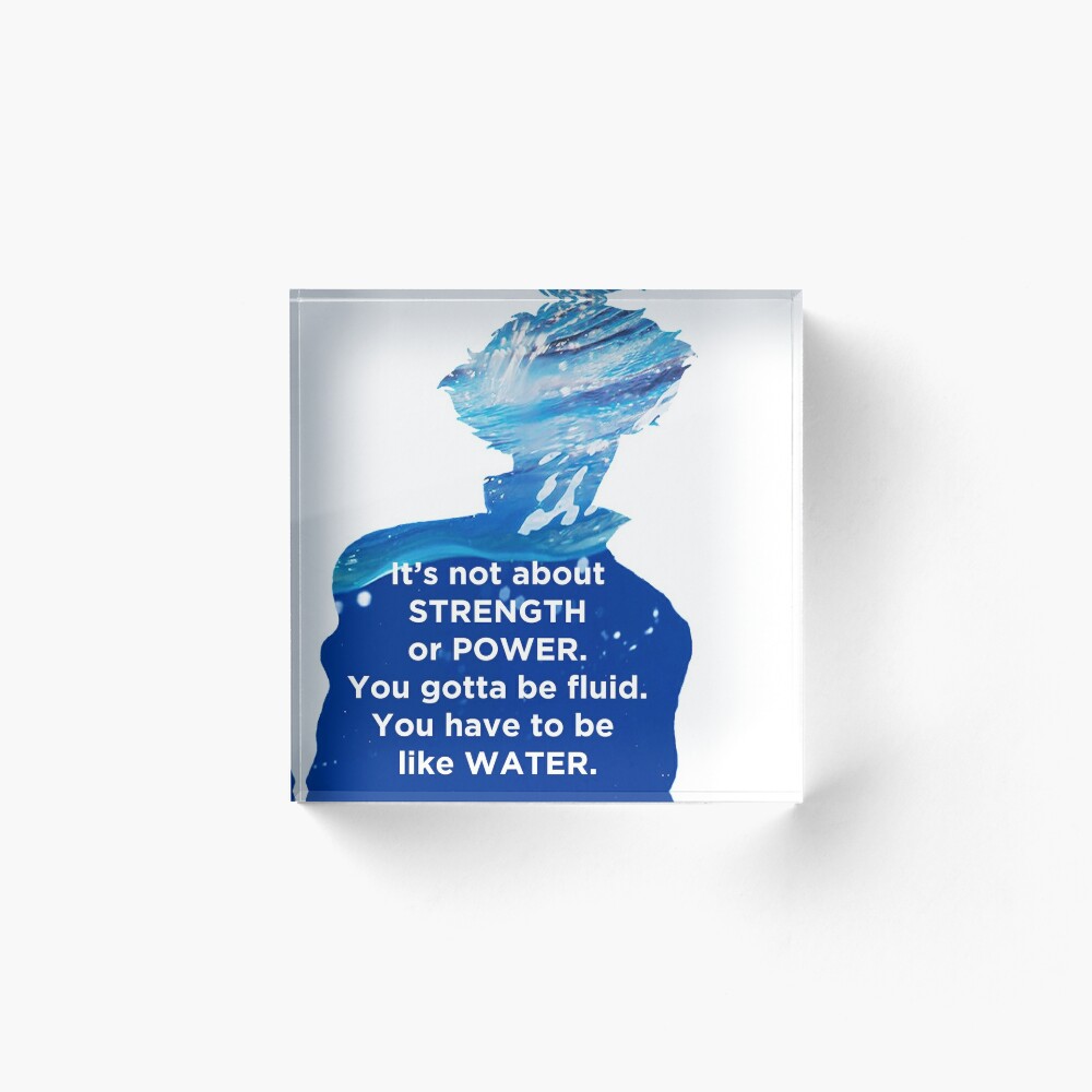 Be Like Water 1 Cowboy Bebop Art Board Print By Davidmm99 Redbubble