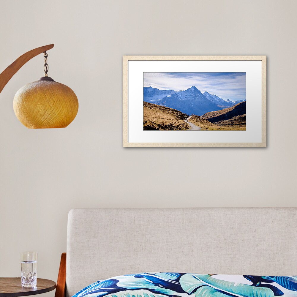 Eiger, photographed from Grindelwald First Framed Art Print