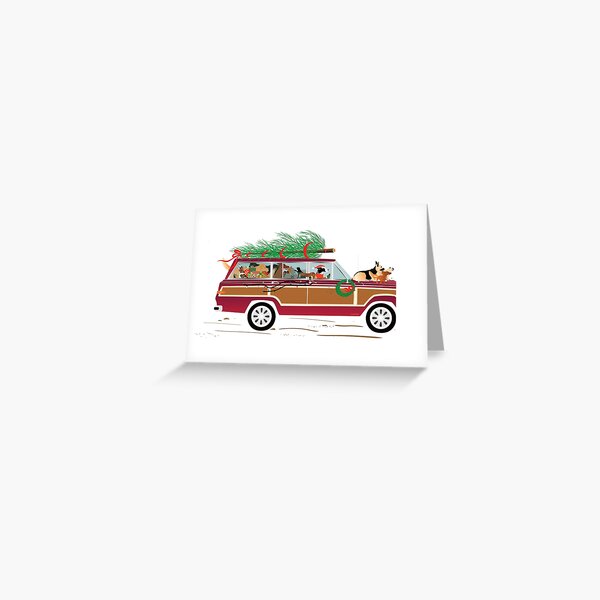 Christmas Dogs Coddiwompling Greeting Card