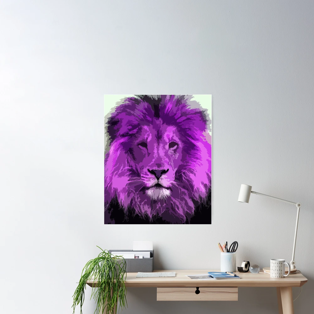 Lilac and Blue — Lion in the Wild