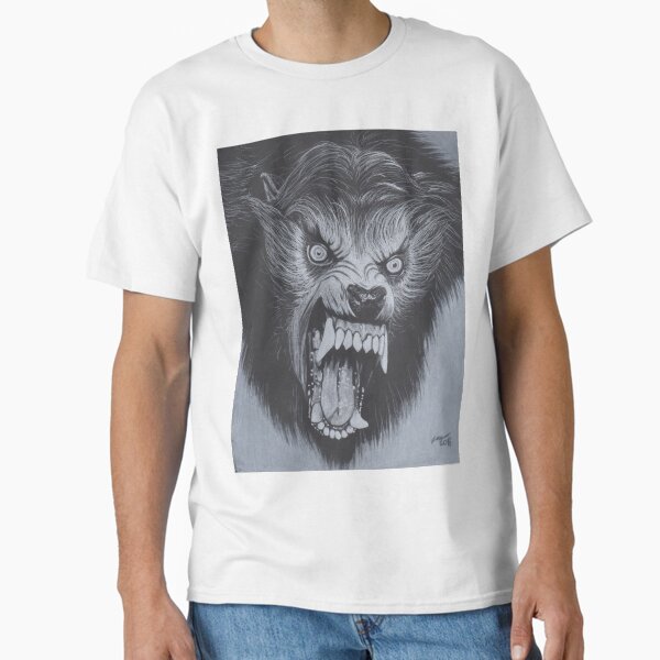 Item preview, Charcoal Drawing of Werewolf from American Werewolf in London designed and sold by brittnideweese.