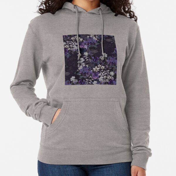 Lalia Dark Floral Lightweight Hoodie