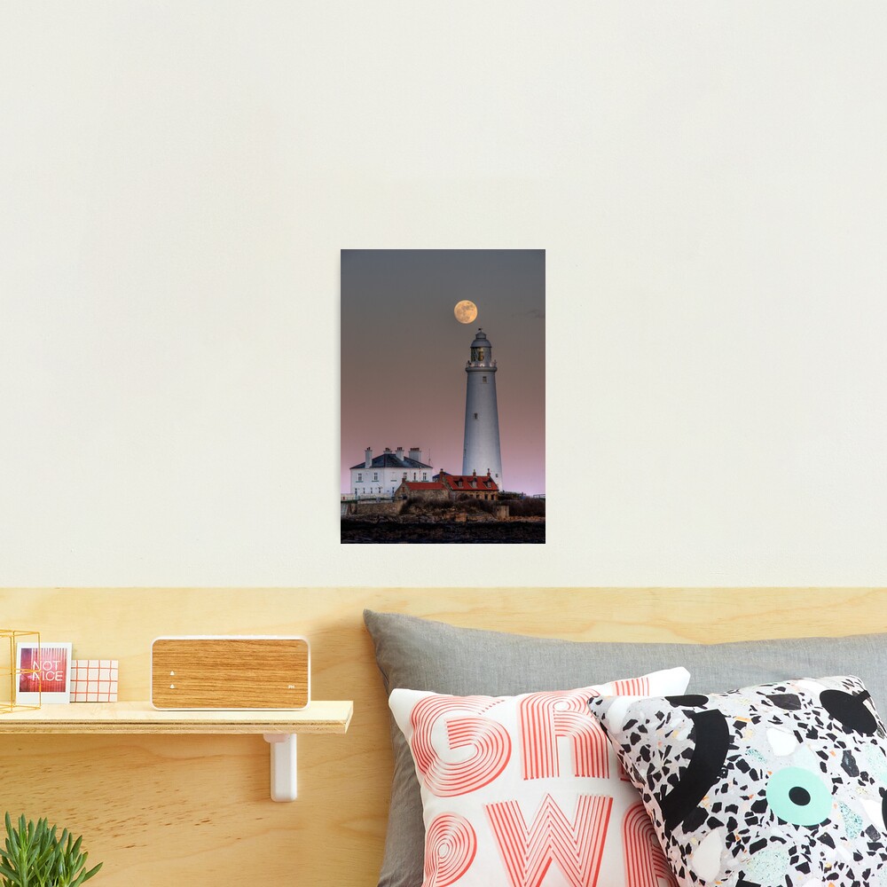 St Mary's moon Photographic Print