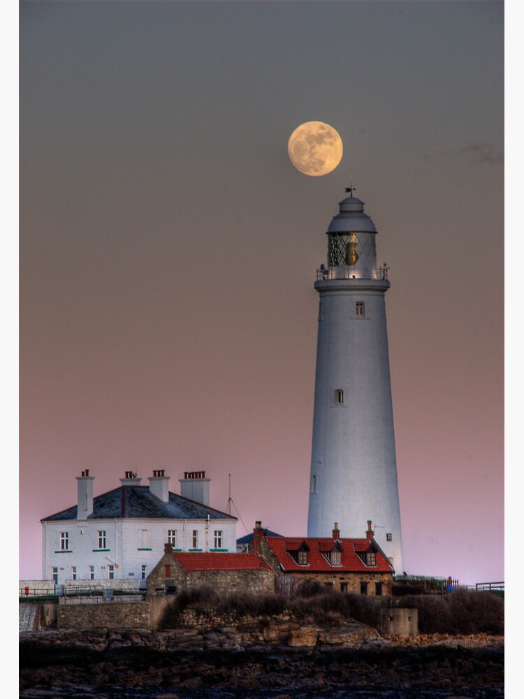Thumbnail 7 of 7, Framed Art Print, St Mary's moon designed and sold by james thow.