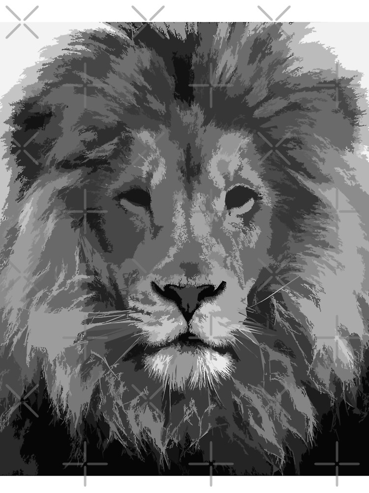 T Shirt Enfant Lion Dessin En Noir Et Blanc Par Askartongs Redbubble