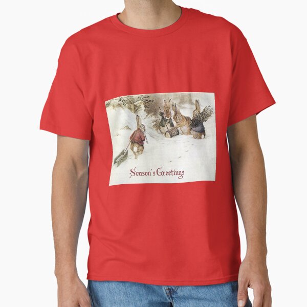 Item preview, Seasons Greetings Rabbits - Beatrix Potter designed and sold by forgottenbeauty.