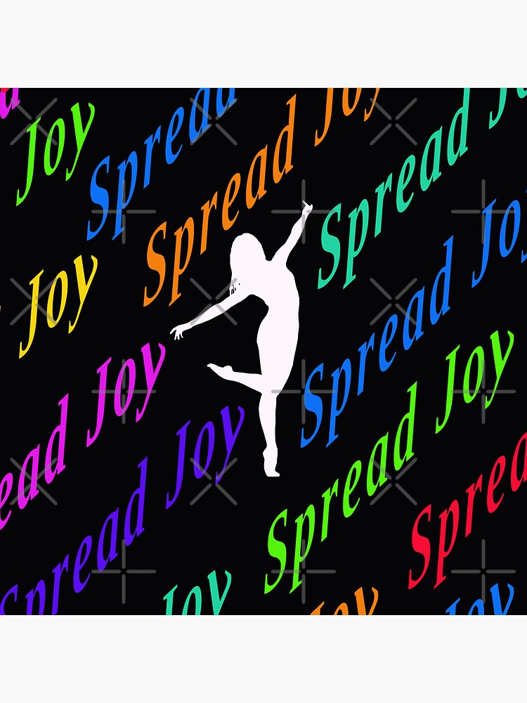 "Spread joy" Sticker by FoldedRainbow Redbubble