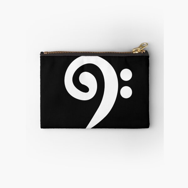 Item preview, Simple White Bass Clef Bass Player Gift  designed and sold by cbrink.