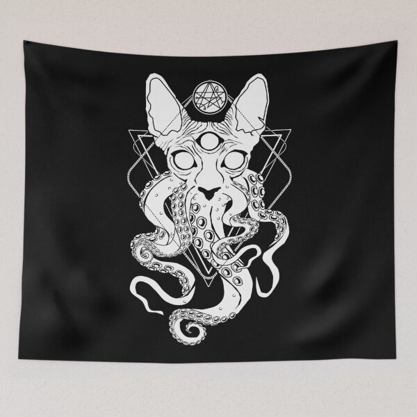 Item preview, CATHULHU - the cosmic tentacle cat designed and sold by vonKowen.