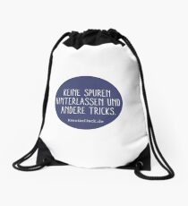 Keine Spuren hinterlassen und andere Tricks - print Rucksackbeutel