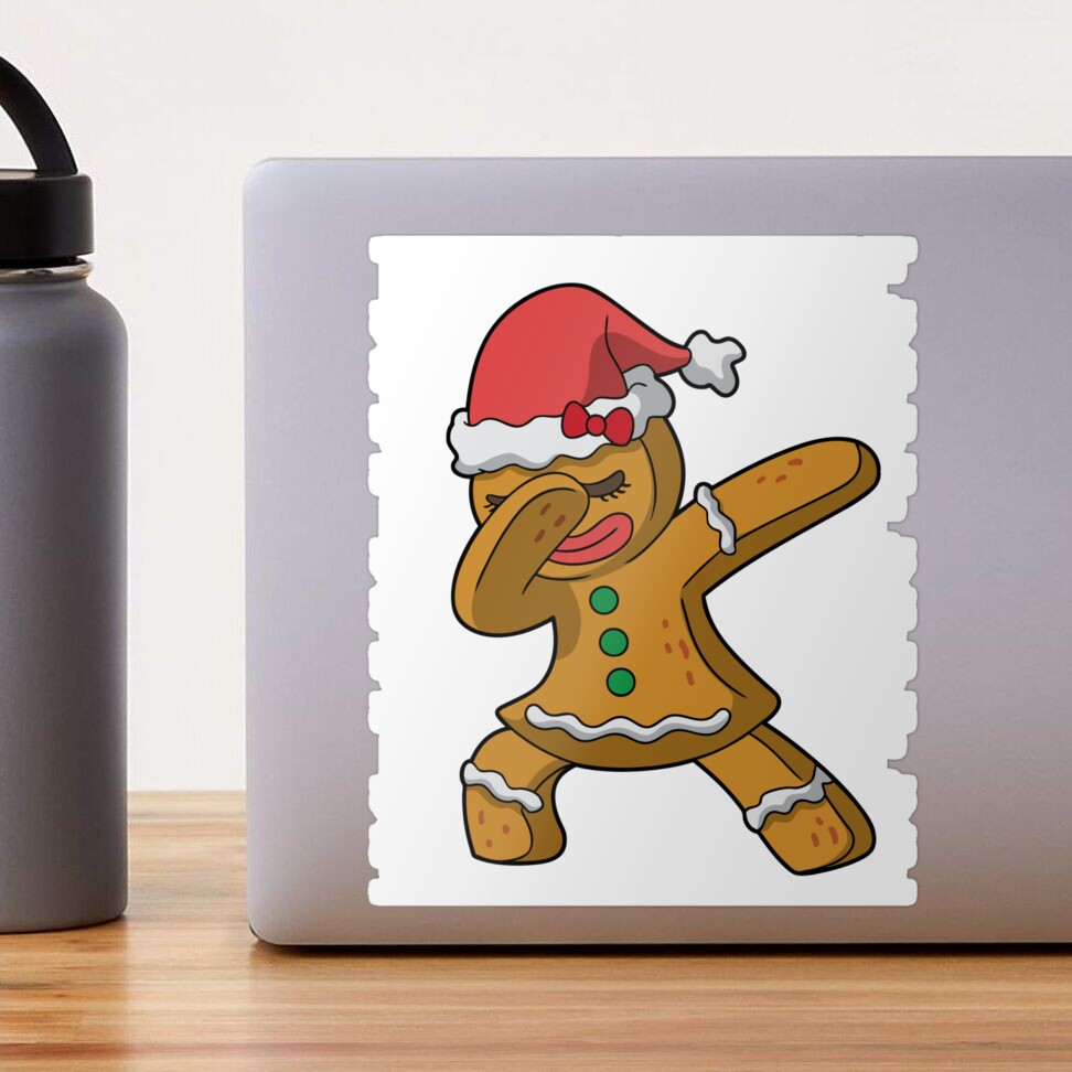 Dabbing Gingerbread Man' Water Bottle