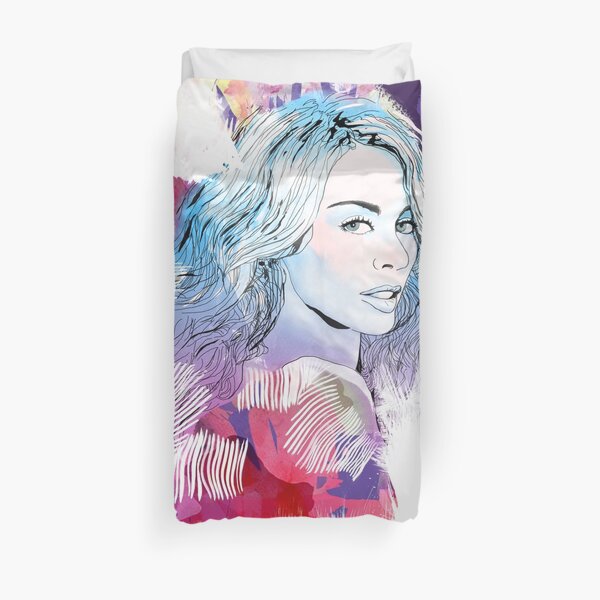 Kylie Minogue portrait Duvet Cover