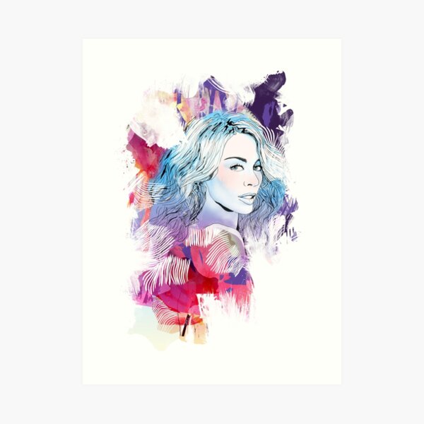 Kylie Minogue portrait Art Print