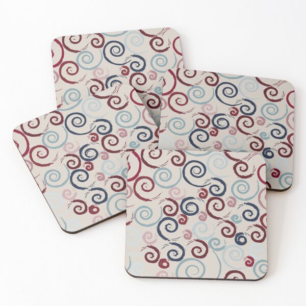Item preview, Red and Blue Swirls designed and sold by BlertaDK.