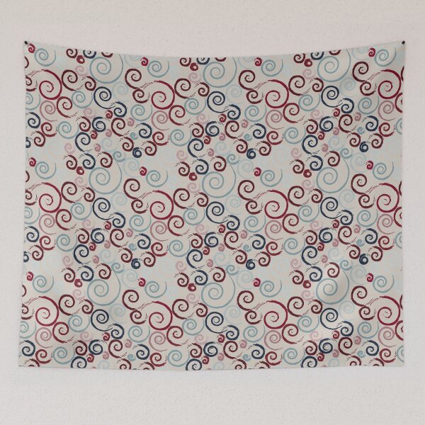 Item preview, Red and Blue Swirls designed and sold by BlertaDK.
