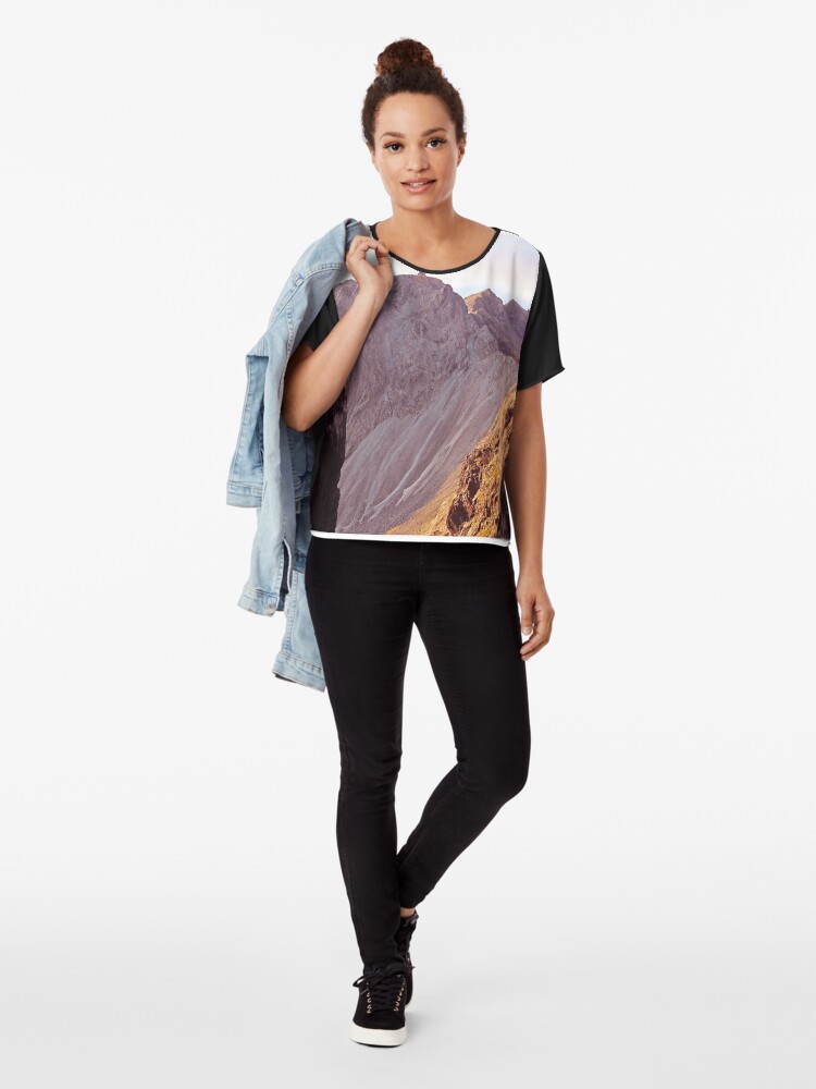 Alternate view of From The Great Stone Chute Chiffon Top