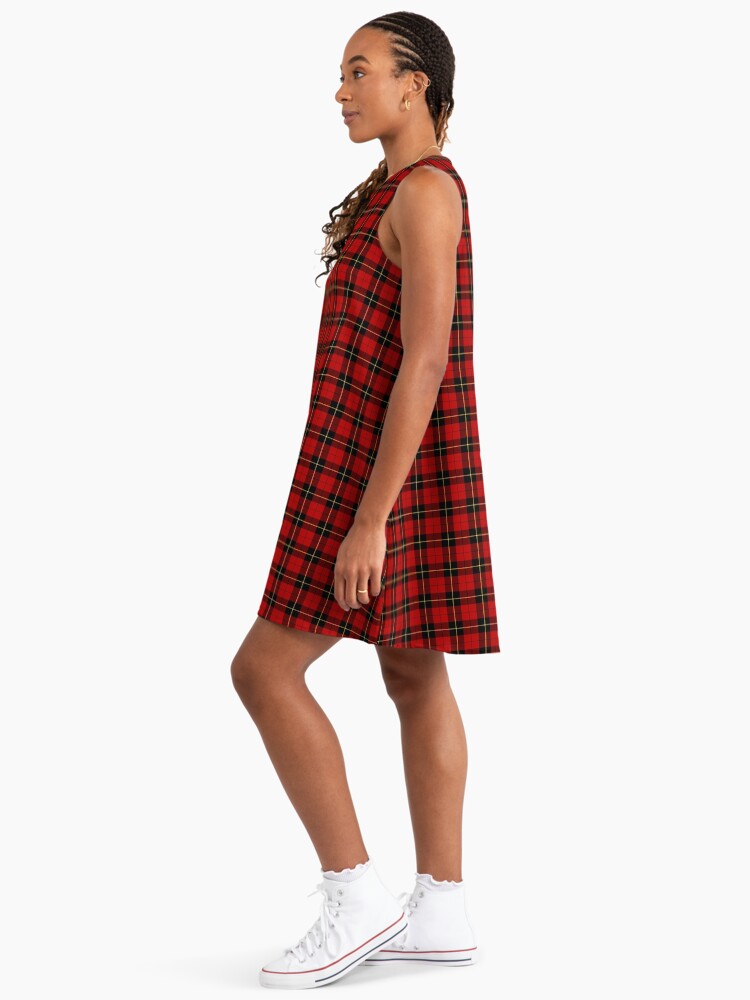 fitted lace wedding dress Red Tartan Tie Waist Shirt Dress – Sail to Sable