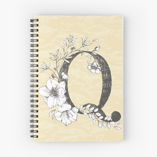 Item preview, Flowered Initials - Lemon - Q designed and sold by Anguru.