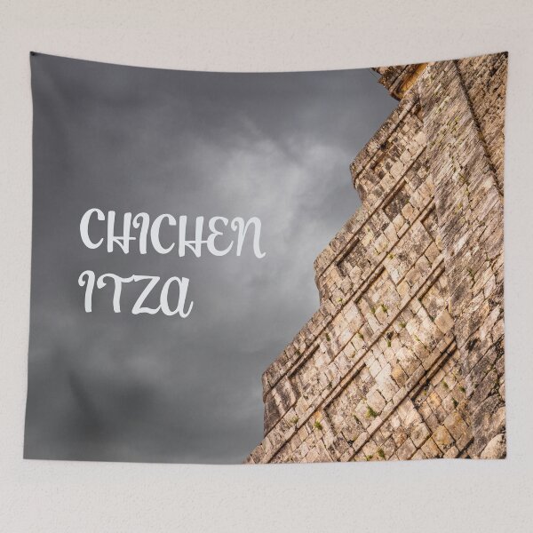 Item preview, Chichen Itza pyramind at an abstract angle designed and sold by craig777red.