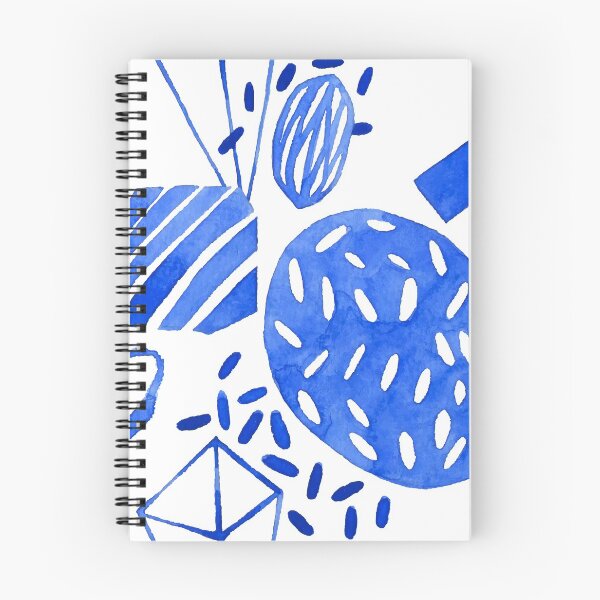 Item preview, Blue & White Abstract Shapes designed and sold by Megan24.