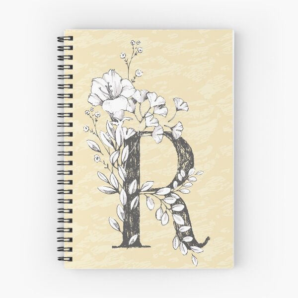 Item preview, Flowered Initials - Lemon - R designed and sold by Anguru.