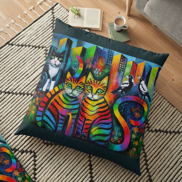 Max , Hope and 3 Maggies Floor Pillow