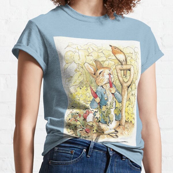 Peter Rabbit in the Garden - Beatrix Potter Classic T-Shirt
