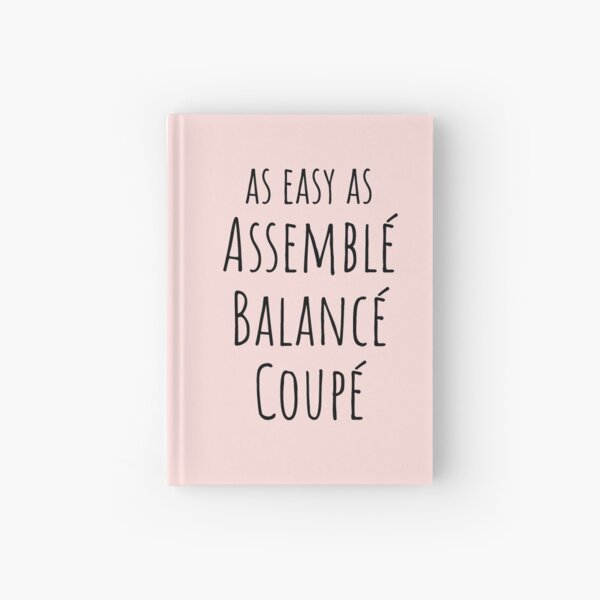 As Easy As Assemble Balance Coupe Hardcover Journal