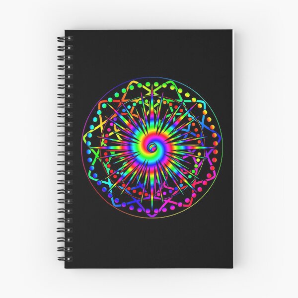 Item preview, Psychedelic Rainbow Mandala or Kaleidoscope in Sixties Hippie Flower Power Colors designed and sold by FELSENSTEIN.