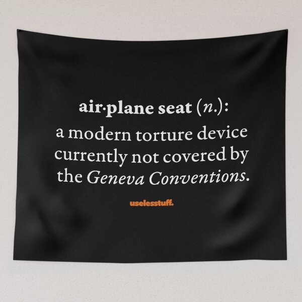 Item preview, 16693-01-BDK – Uselesstuff® Dictionary – Airplane Seat – Device (White) designed and sold by Uselesstuff.