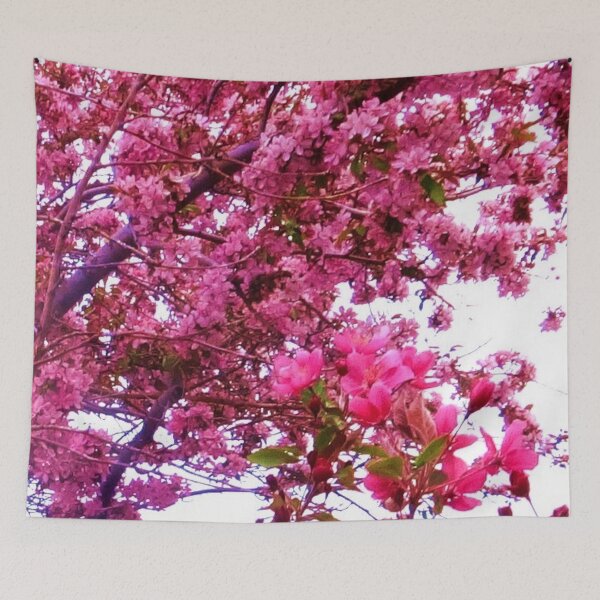 Item preview, FLOWERING PINK CRABAPPLE TREES SPRING FLORAL  designed and sold by sharlesart.