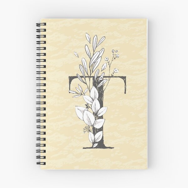 Item preview, Flowered Initials - Lemon - T designed and sold by Anguru.