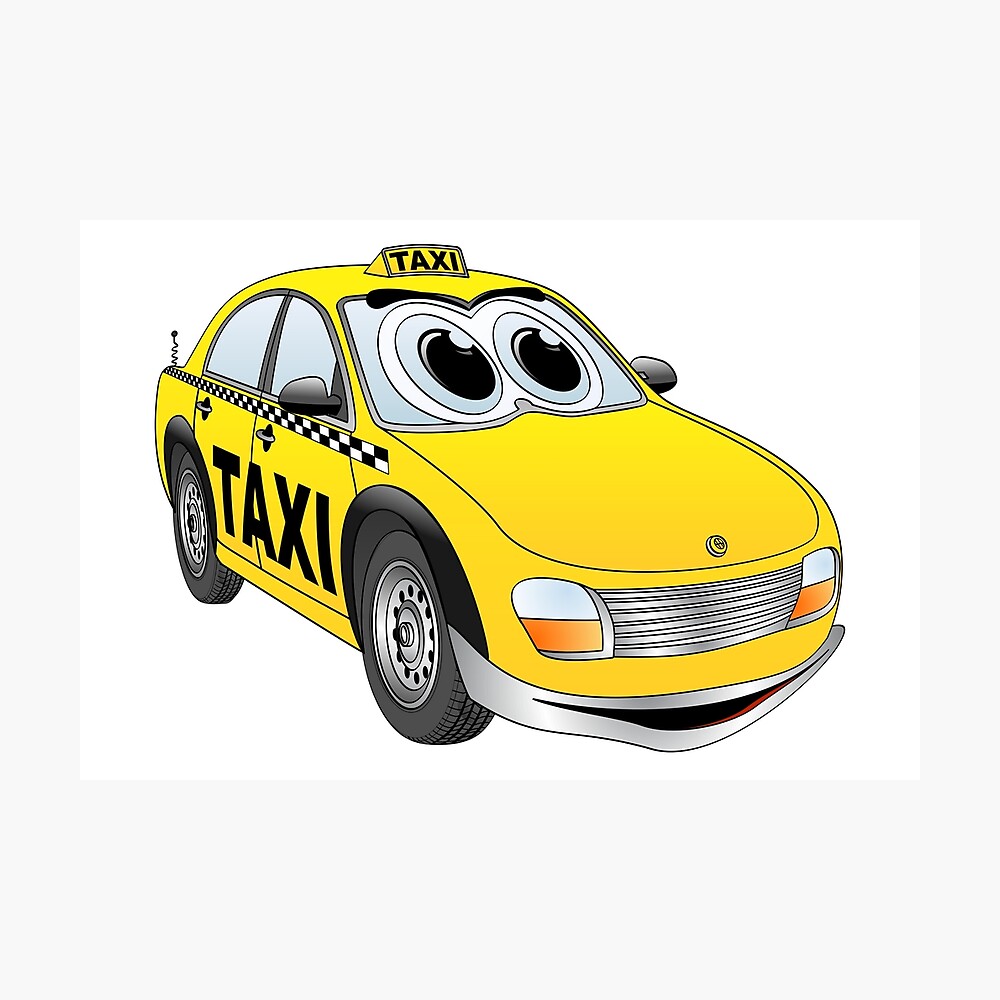 Taxi Cab Cartoon