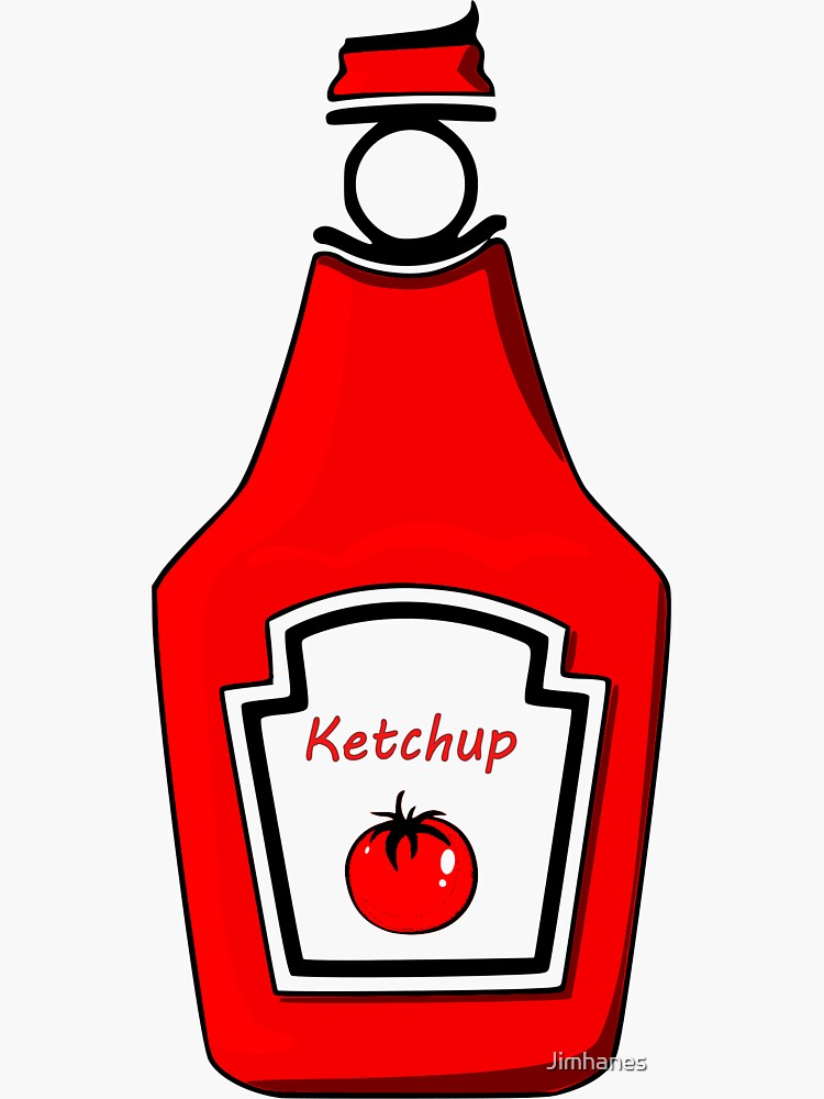 "Ketchup" Sticker for Sale by Jimhanes Redbubble