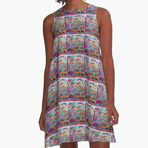 Hexagram 51: Zhen (Thunder) A-Line Dress