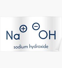 Sodium hydroxide (lye, caustic soda) Poster