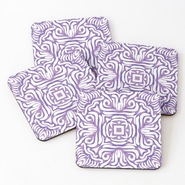 Item preview, Purple, Lilac & White Swirly Mandala designed and sold by Mia Harper Design.