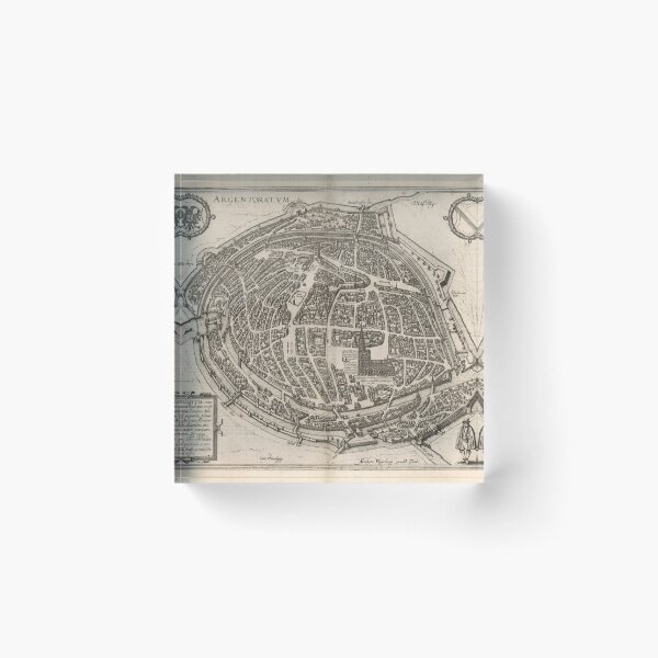 Item preview, Vintage Map of Strasbourg France (1575) designed and sold by BravuraMedia.