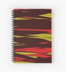 Camo style legging with green, red and brown colors Spiral Notebook
