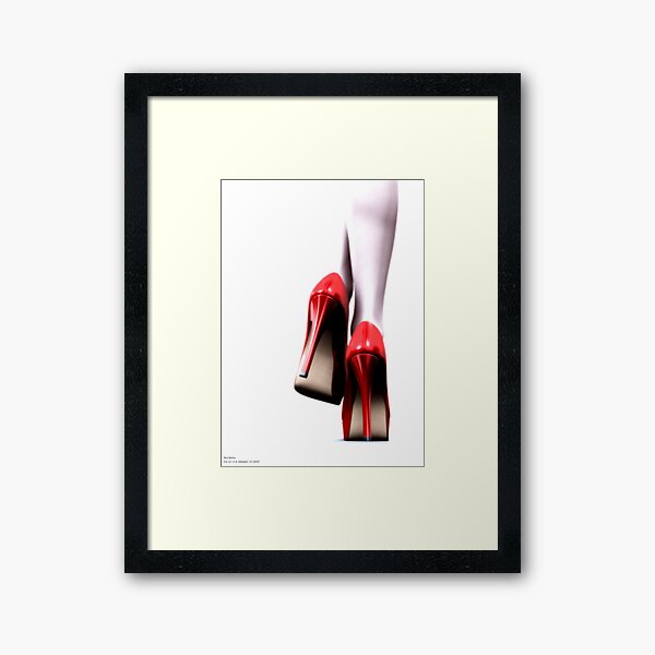 ..A study in red.. Framed Art Print