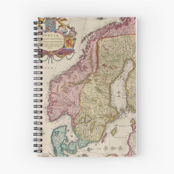 Item preview, Vintage Map of Scandinavia (1665) designed and sold by BravuraMedia.