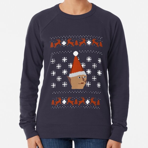 Gnome Child Christmas Sweater Lightweight Sweatshirt