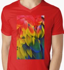Parrot Feathers Men's V-Neck T-Shirt