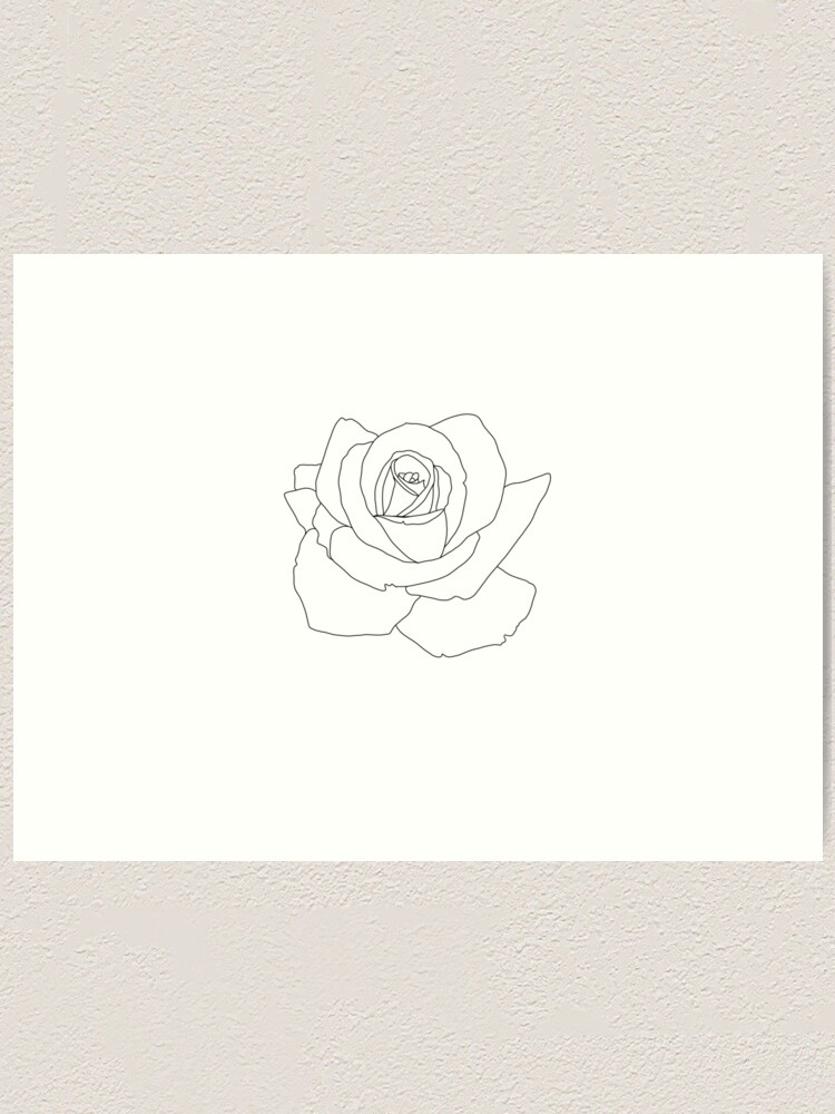 Free: Medium Size Of How To Draw A Simple Rose Tattoo Drawing - Clip Art  Black And White Rose - nohat.cc